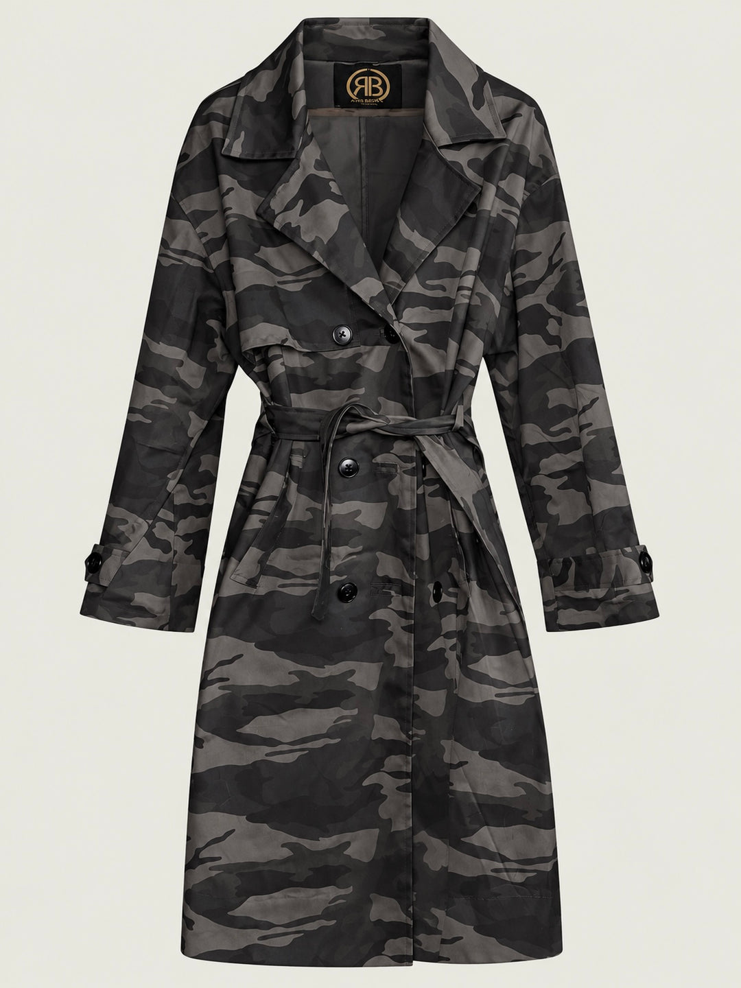 Camo Noir Trench