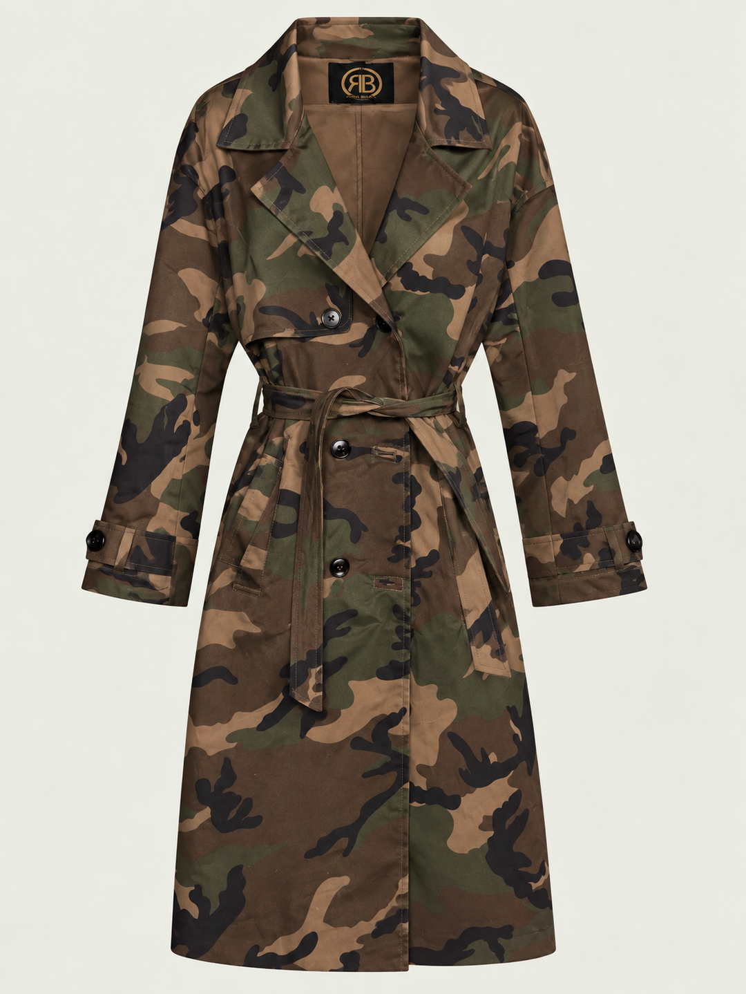 Camo Khaki Trench