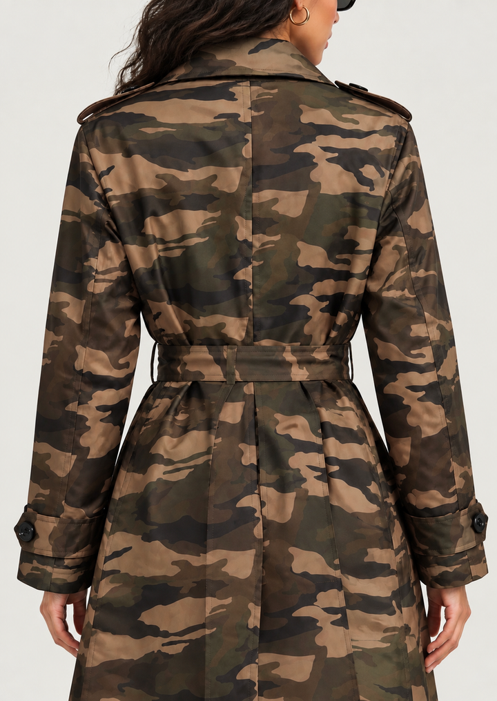 Camo Khaki Trench