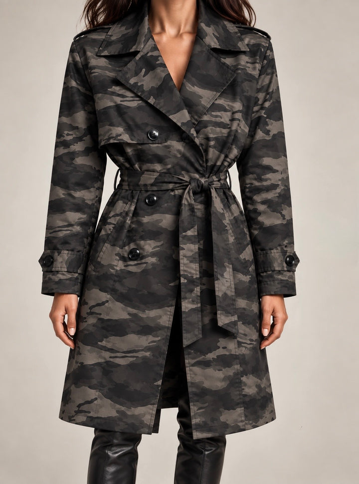 Camo Noir Trench