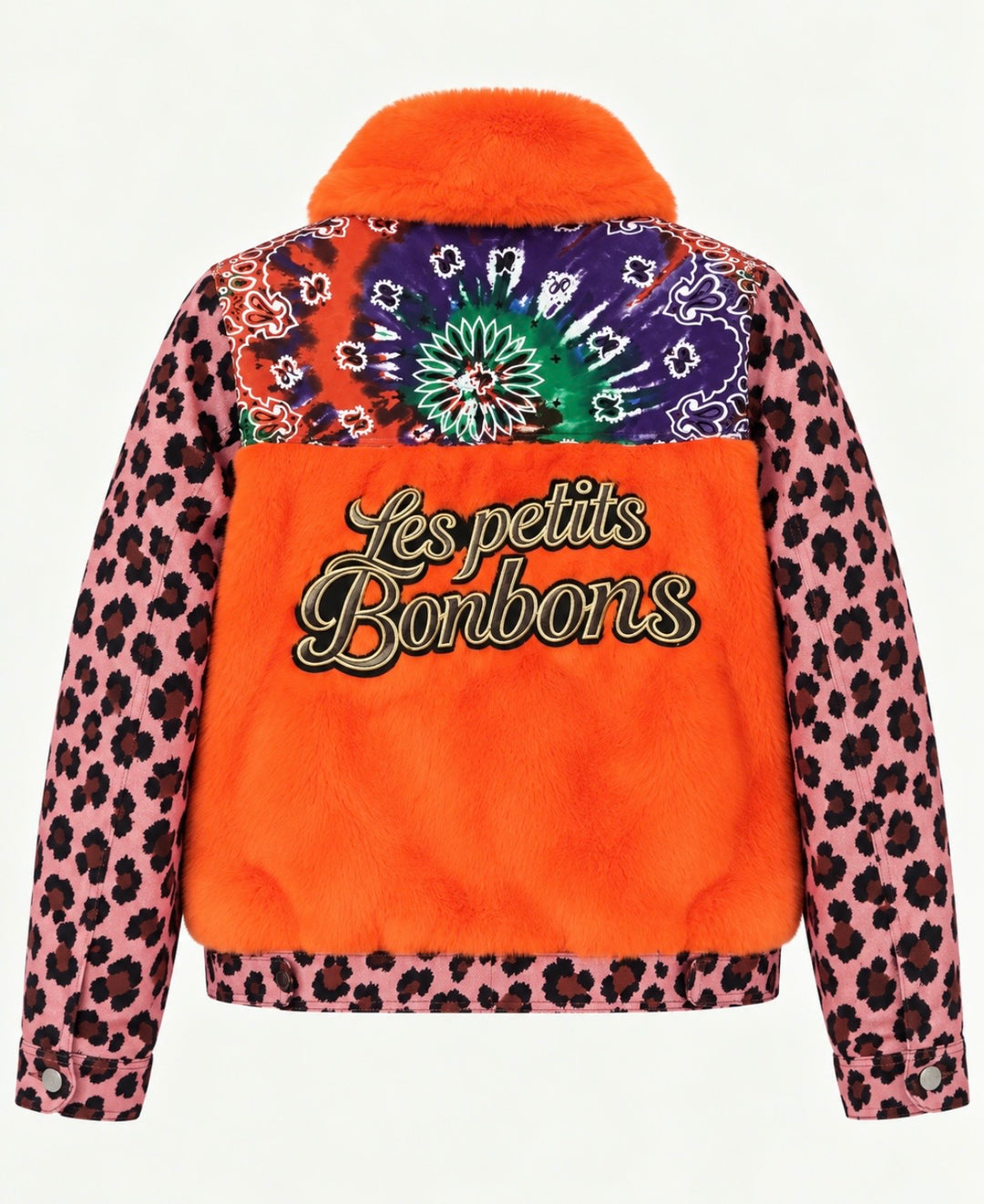 The Coco Paisley Pink Leopard Bomber
