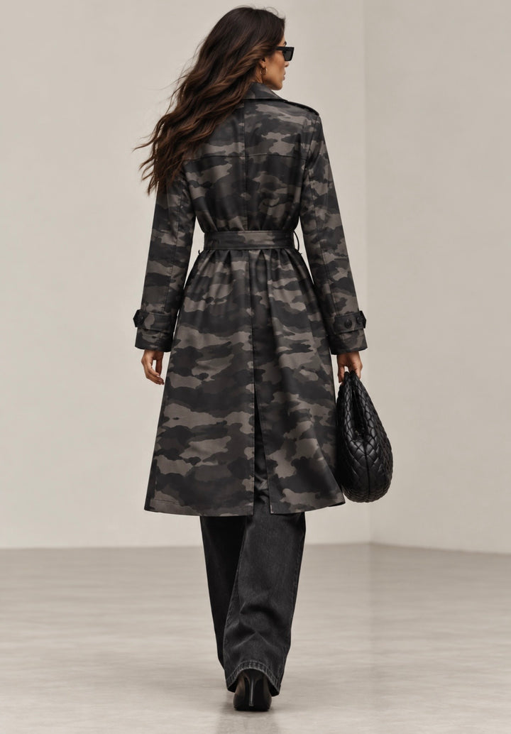 Camo Noir Trench