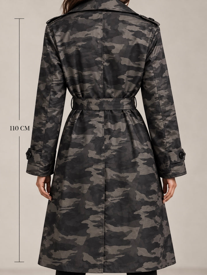 Camo Noir Trench
